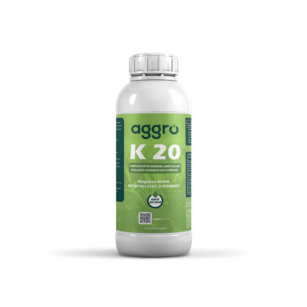 K20 Fertilizante Mineral Simples em Solução Hidróxido Potássio – 1 Litro