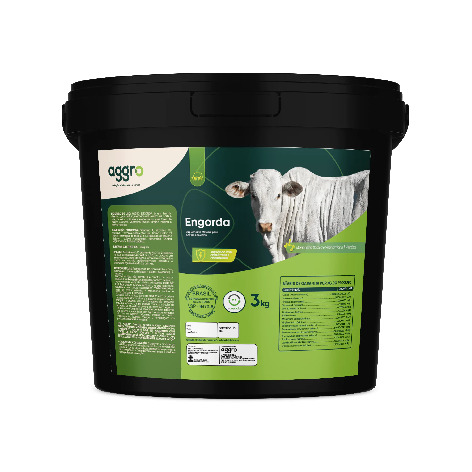 aditivo alimentar para engorda de bovinos Aggro Engorda